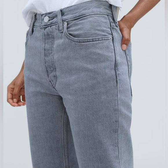 Everlane gray the90’s cheeky organic cotton size 26 Straight Leg Jeans for Women - Picture 3 of 13